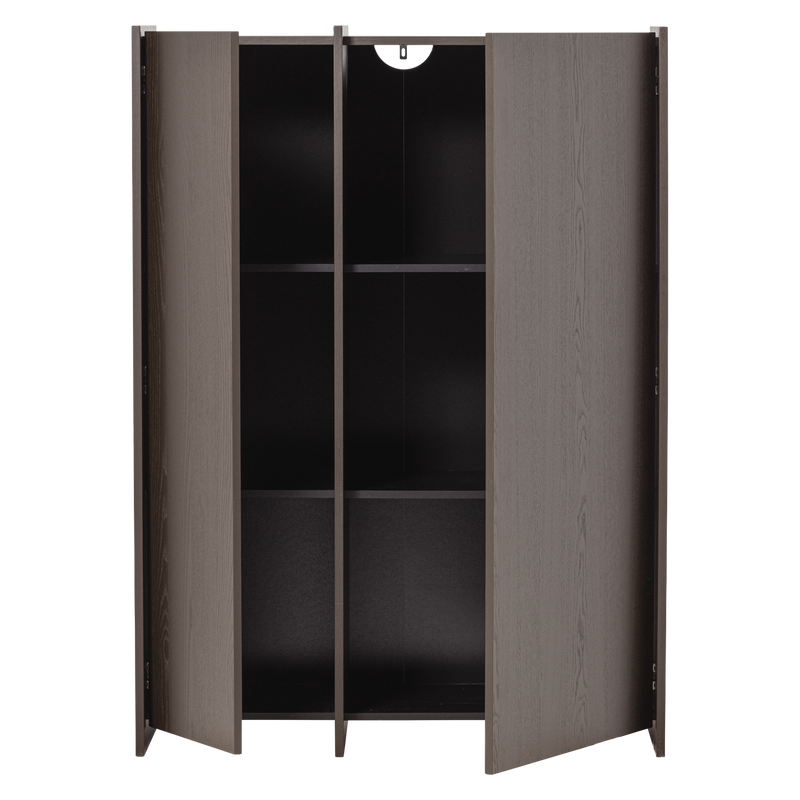 WOOOD BROCK 2-Dörrars Skåp i Askfanér