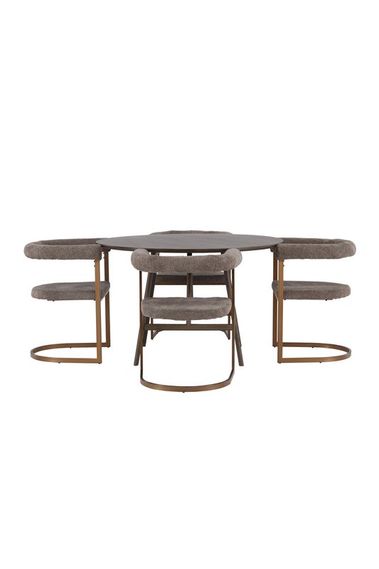 Venture Home Matgrupp Kaseidon med Stolar Morning