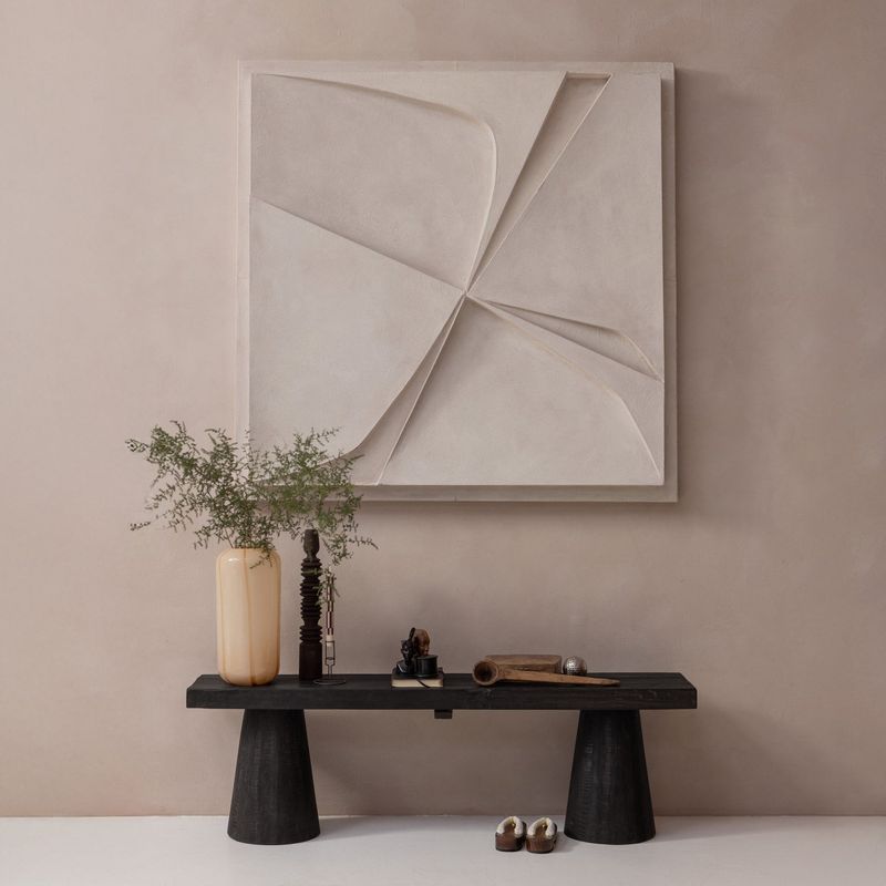 WOOOD Clyde Bänk i Återvunnet Mangoträ, Mörkbrun