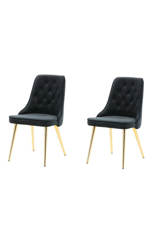 Venture Home Velvet Deluxe Matstol 2-pack