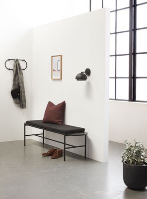 Hübsch Norm Bänk Svart 180x45xh49cm