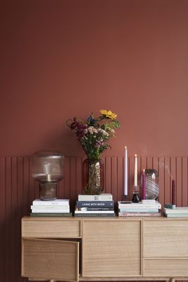 Hübsch Pirum Bordslampa Brun