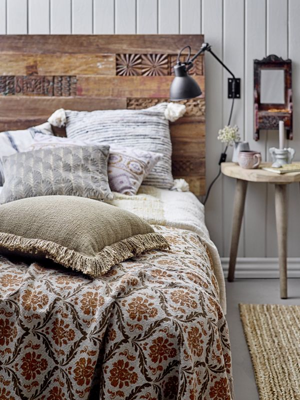 Bloomingville Rilo Sänggavel, Brun, Återvunnet Trä