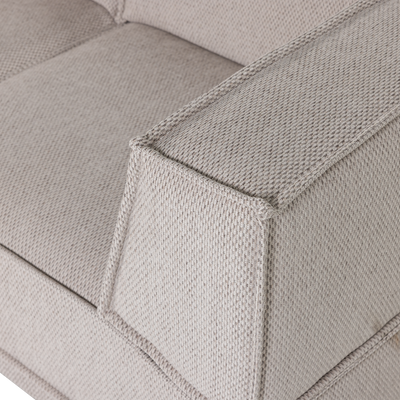 WOOOD Manu Chaise Longue Soffa Vänster i Grov Chenille Natur