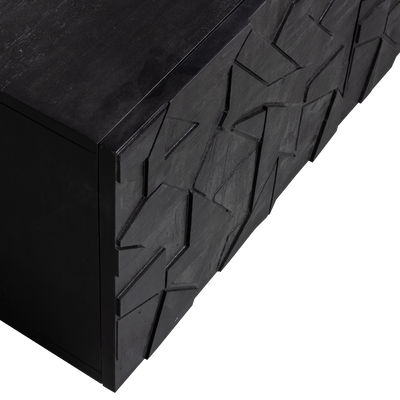 WOOOD COUNTER TV-bänk i Mango - Svart