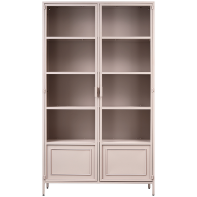 WOOOD Ronja Vitrinskåp XL Metall Mjuk Rosa