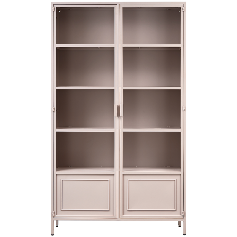 WOOOD Ronja Vitrinskåp XL Metall Mjuk Rosa