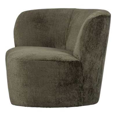 WOOOD STONE SMALL SOFFA VÄNSTER varmgrön [fsc]