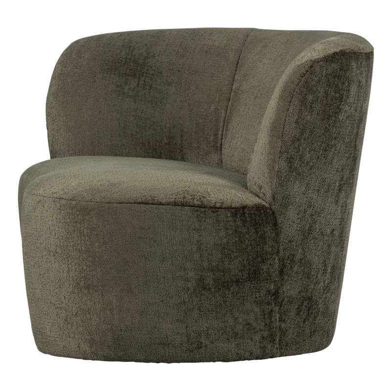 WOOOD STONE SMALL SOFFA VÄNSTER varmgrön [fsc]