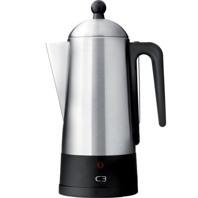 C3 Perkolator Design Borstat Rostfritt stål 6kp