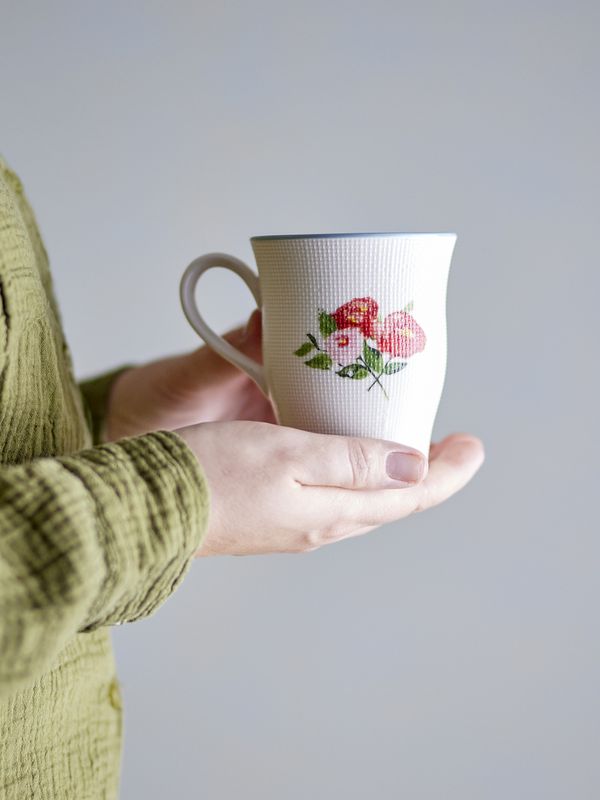 Bloomingville Dorothy Mugg, Blå, Stengods - 6-pack