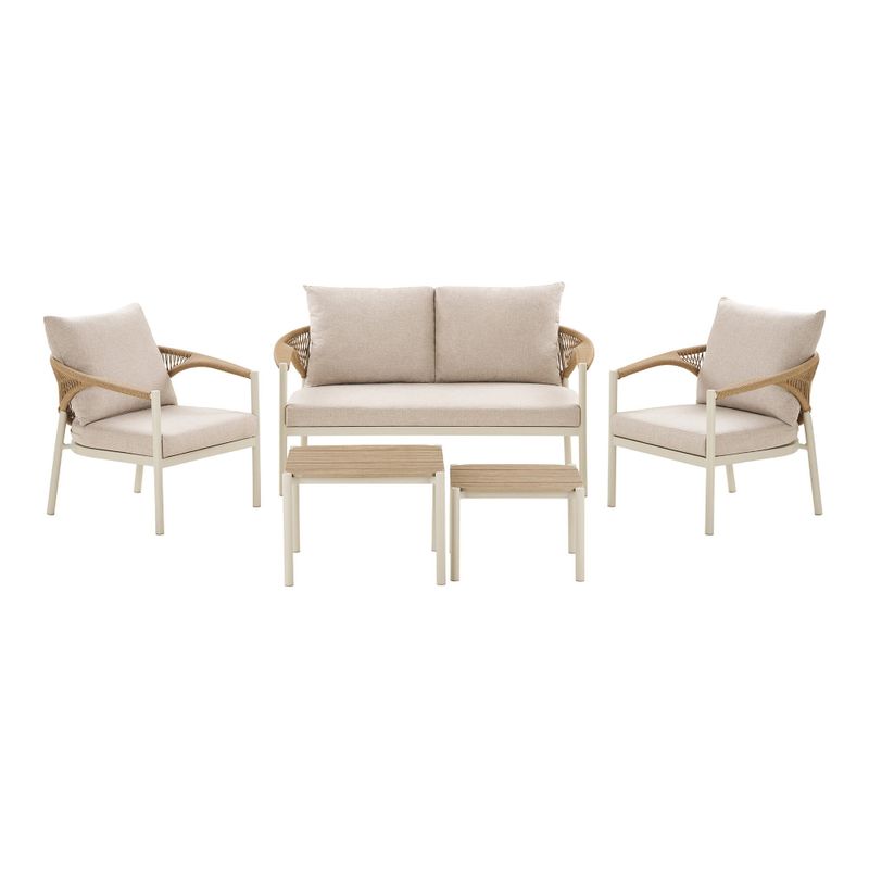 House Nordic Abela Loungeset Sand/Naturell