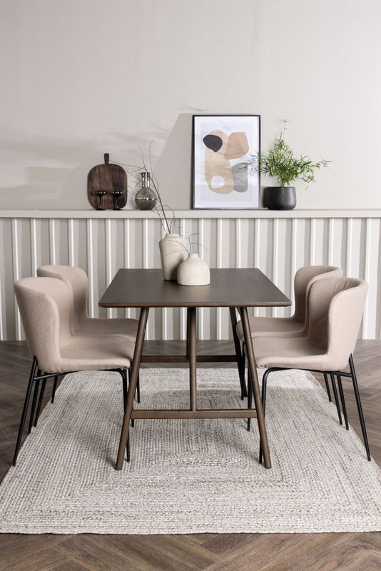 Venture Home Matgrupp Kaseindon med Modesto-stolar