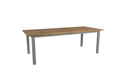 Brafab Lyon Matbord 100x224-304 cm i Khaki och Teak
