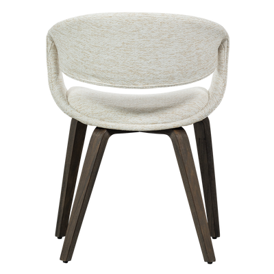 WOOOD Yossi Matstol Naturell med Mörkbruna Träben 2 st