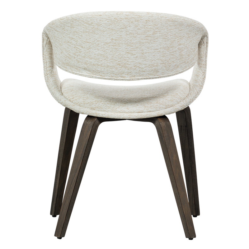 WOOOD Yossi Matstol Naturell med Mörkbruna Träben 2 st