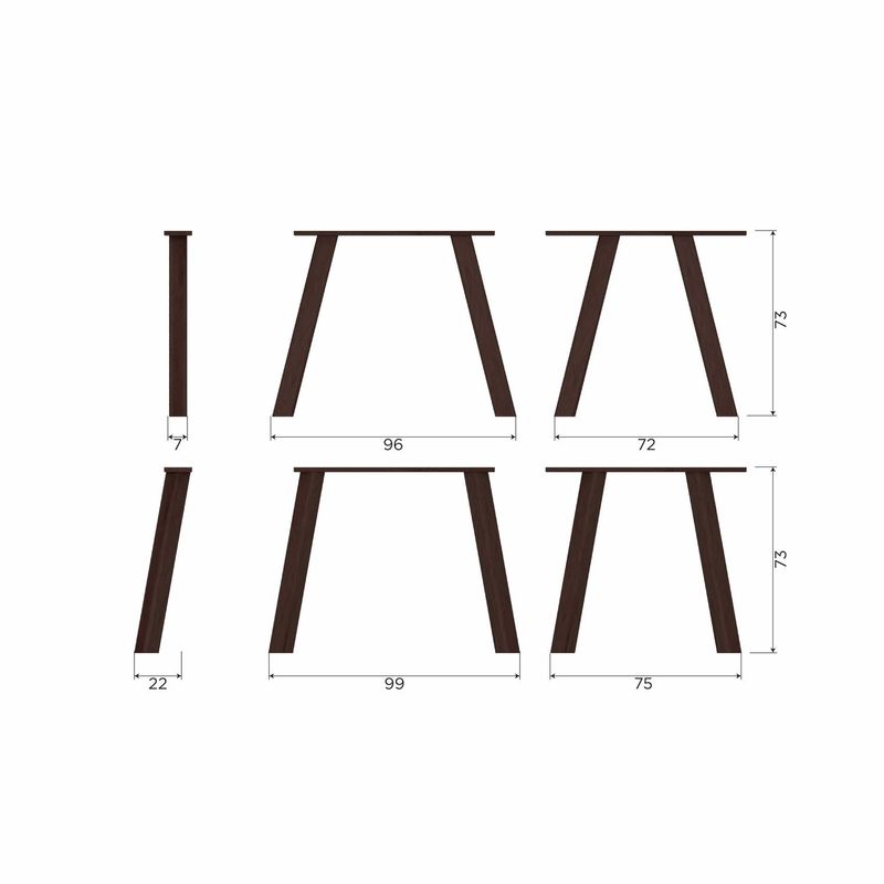 WOOOD Tablo Ovalt Matbord 180x100cm Mystikbrun