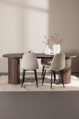 Venture Home Härön Matbord med Polar Matstol