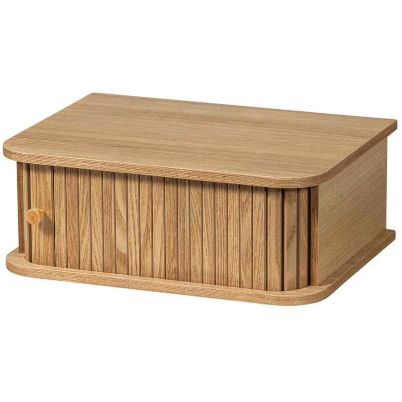 WOOOD Jena Väggmonterat Sängbord Natur