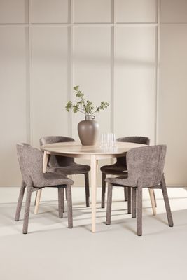 Venture Home Matbord Flora med Astoria Stol