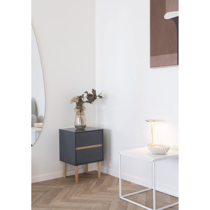 House Nordic Bisley Sidobord Mörkgrå