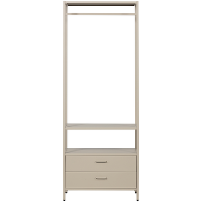 WOOOD Ferris Öppet Klädskåp 70 cm i Metall Sand
