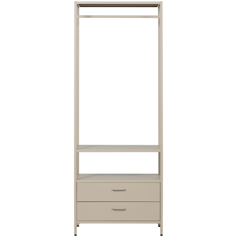 WOOOD Ferris Öppet Klädskåp 70 cm i Metall Sand