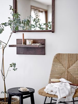 Bloomingville Bilbo Pall, Svart, Bambu