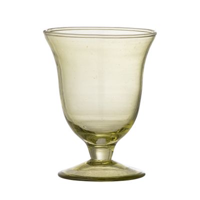 Bloomingville Florentine Wine Glas, Grön, Recycled Glas - 12-pack
