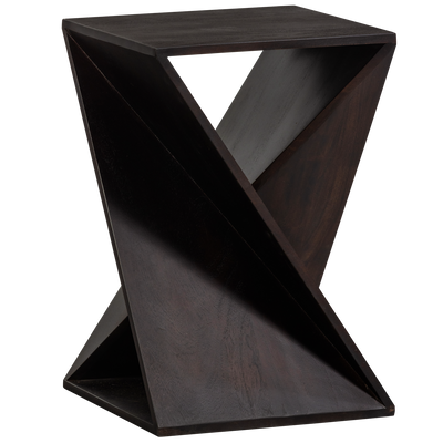 WOOOD IKEM Sidobord Acaciahout Mörkbrun