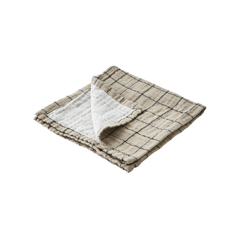 Affari of Sweden ELSA Servett, Beige/svart 10-pack