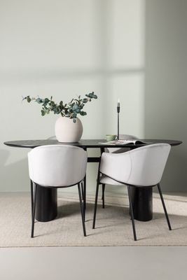 Venture Home Matgrupp Isolde med Stolar Evelina