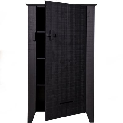 WOOOD Gijs Bondeskåp Svart Besågat Grenen [FSC]