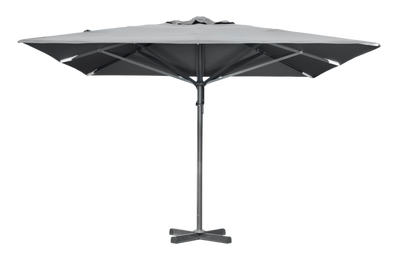 Brafab Paris aluminiumparasoll 400x400 cm grå
