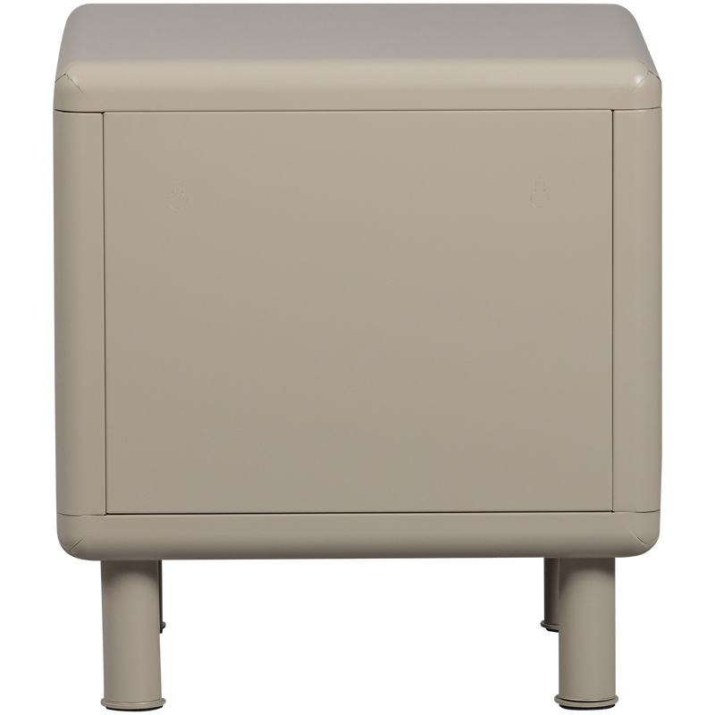 WOOOD Rune Sängbord/Lådhurts 2 Lådor Metall Sand