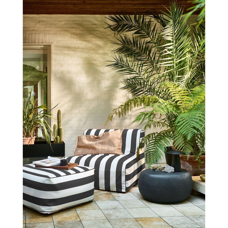 vtwonen Pebble Sidobord Antracit 31x65x49