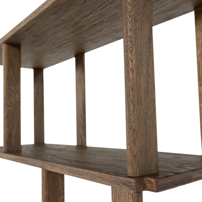 WOOOD RISS Bokhylla i Ek Natur 186x90 cm