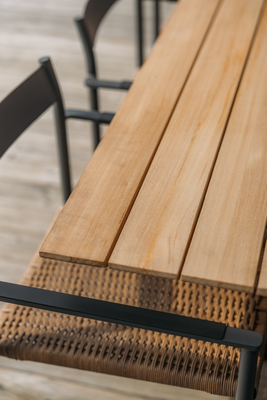 Brafab Shad Matbord 90x240 cm Teak/Antracit