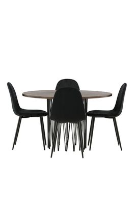 Venture Home Stone Rund Matgrupp