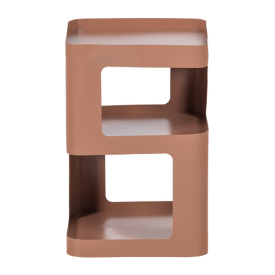 WOOOD Riv Sidobord/Nattduksbord Metall Zalmrosa