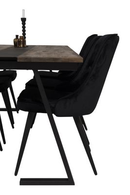 Venture Home Matgrupp Jakarta med Velvet Deluxe Stolar