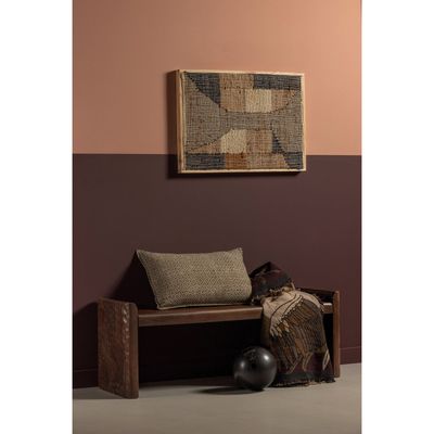 WOOOD Prop Bänk med Utformade Ben i Mangoträ Varmbrun