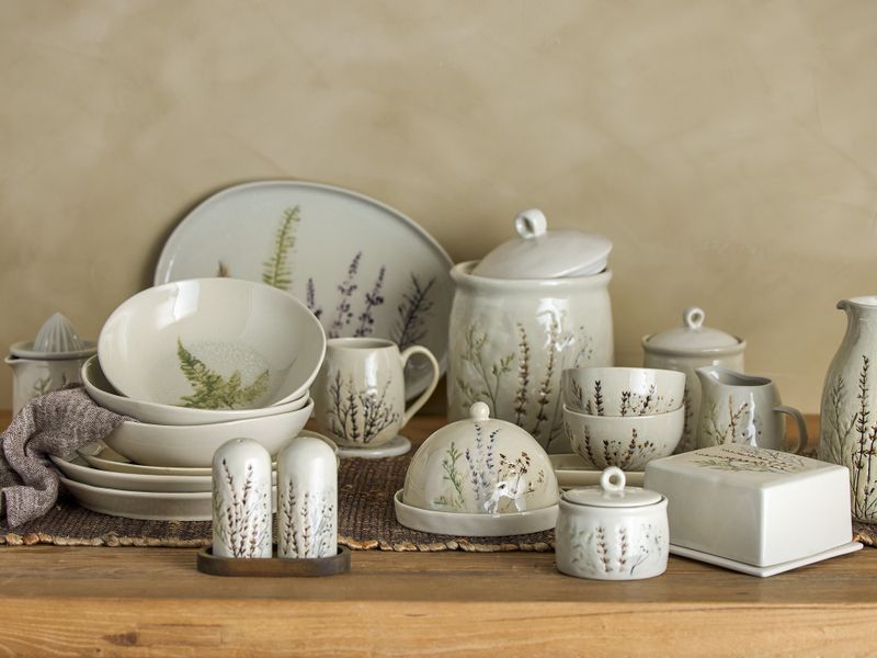 Bloomingville Bea djup tallrik, flerpack, natur, stengods