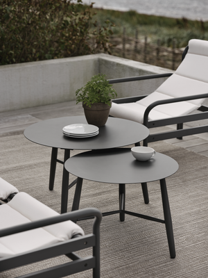 Brafab Vannes Soffbord Svart 75 cm