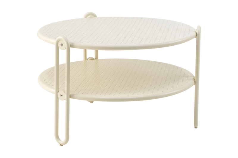 Brafab Blixt Soffbord 65 cm Pearl White