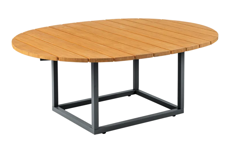 Brafab Olive Soffbord 80x110 cm Antracit/Bambu