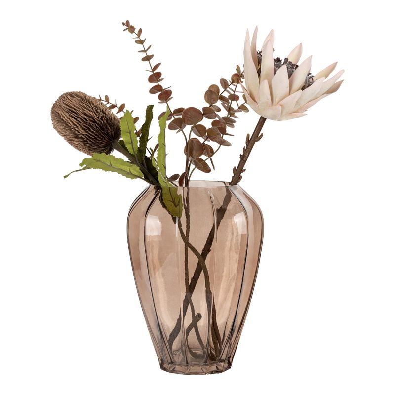 House Nordic Glasvas Brun