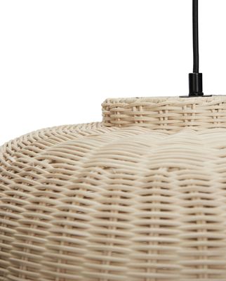 Hübsch Chand Pendant Ellipse Taklampa natur