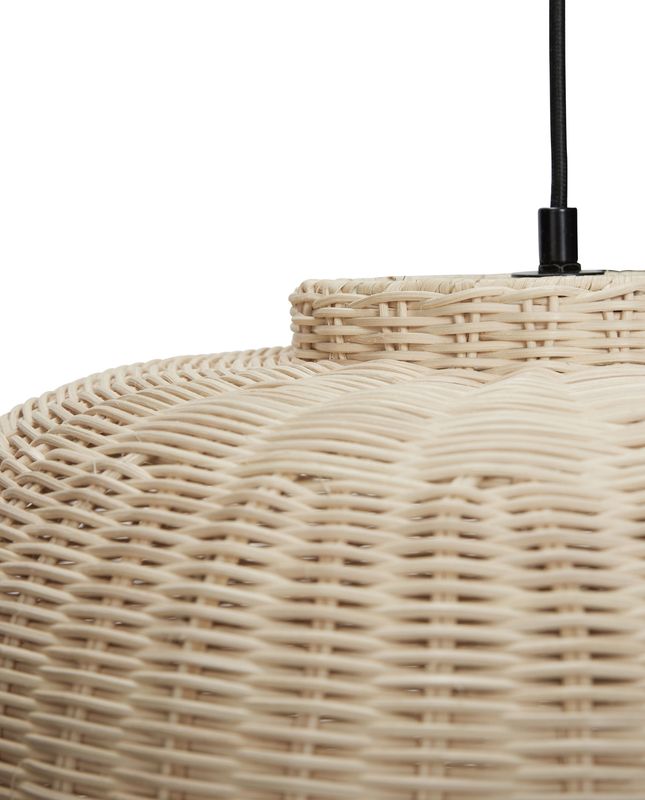 Hübsch Chand Pendant Ellipse Taklampa natur