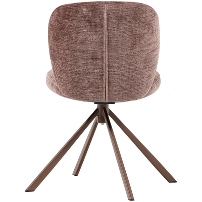 WOOOD Femke Matstol i Chenille, Brun 2 st